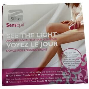 Silk’n SensEpil IPL Hair Removal System Box CD Instructions Extra Cartridge